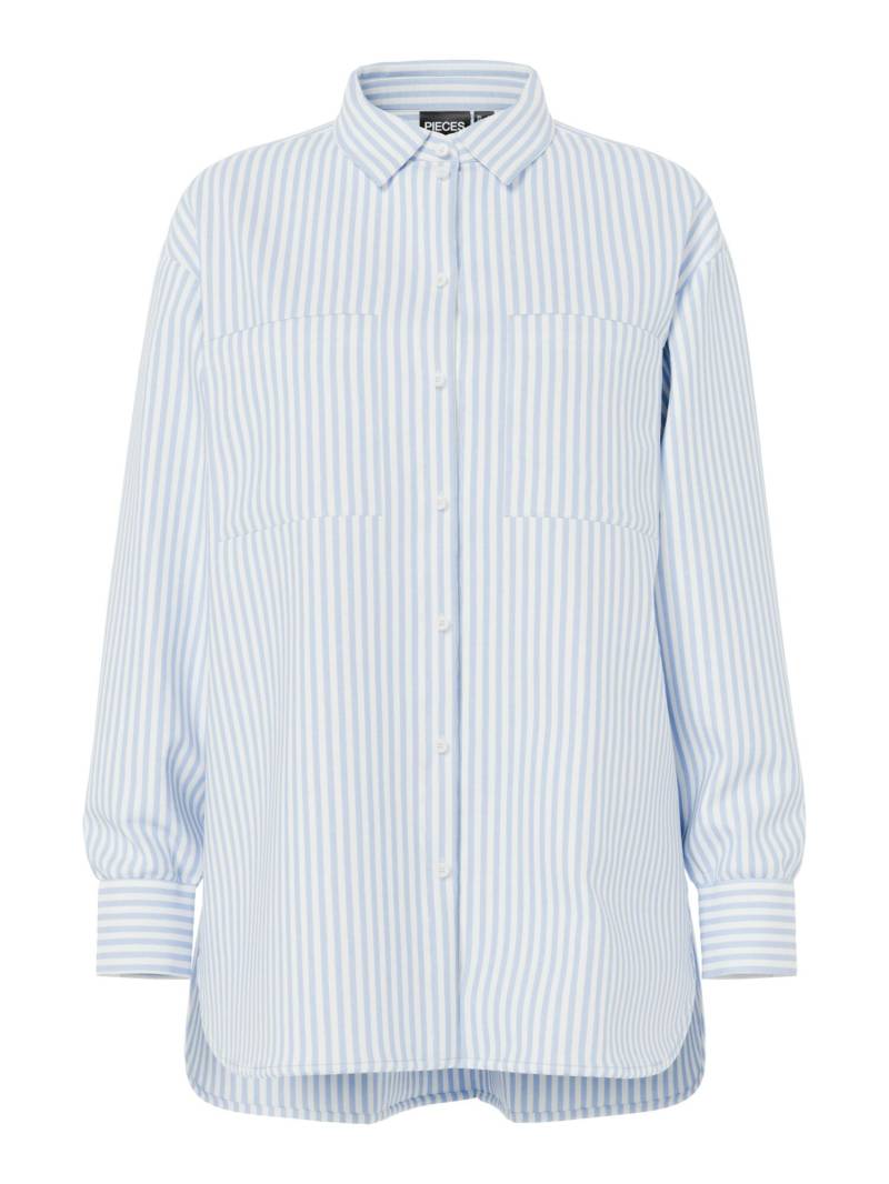 PIECES - PCMELIA LS LOOSE SHIRT WVN NOOS BC bright white - Gr. - XS von PIECES