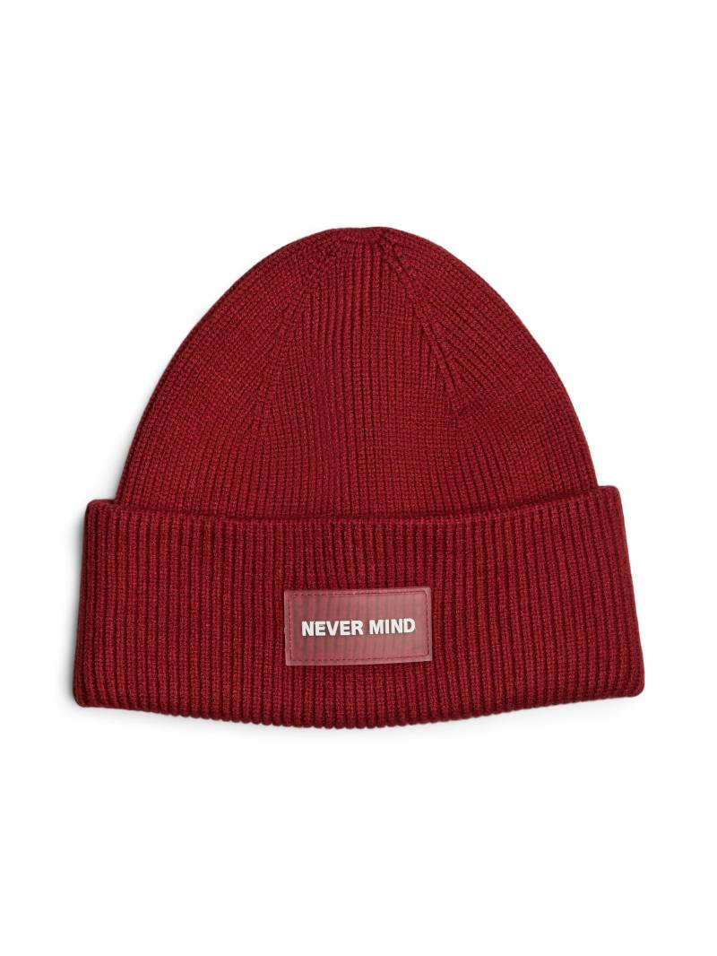 PIECES - PCNOLLA HOOD W. PATCH BC red dahlia - Gr. - ONE SIZE von PIECES