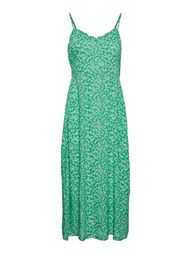 PIECES Women's PCNYA Slip Ankel Dress BF BC Kleid, Irish Green/AOP:Flower, XL von PIECES