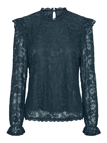 PIECES PCOLLINE LS LACE TOP NOOS BC von PIECES