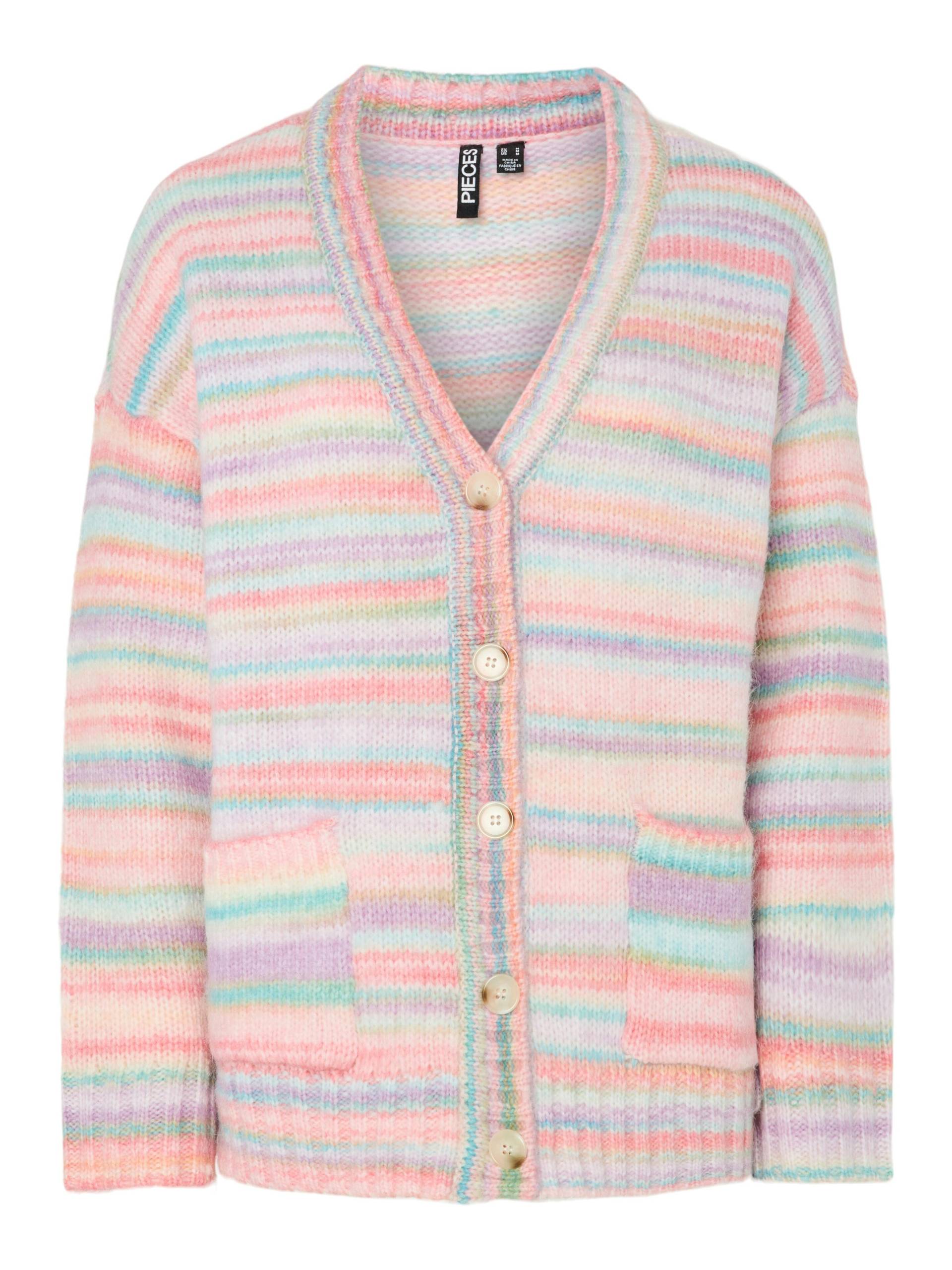 PIECES - PCORMAN LS V-NECK KNIT CARDIGAN PWP BC pink-a-boo - Gr. - S von PIECES
