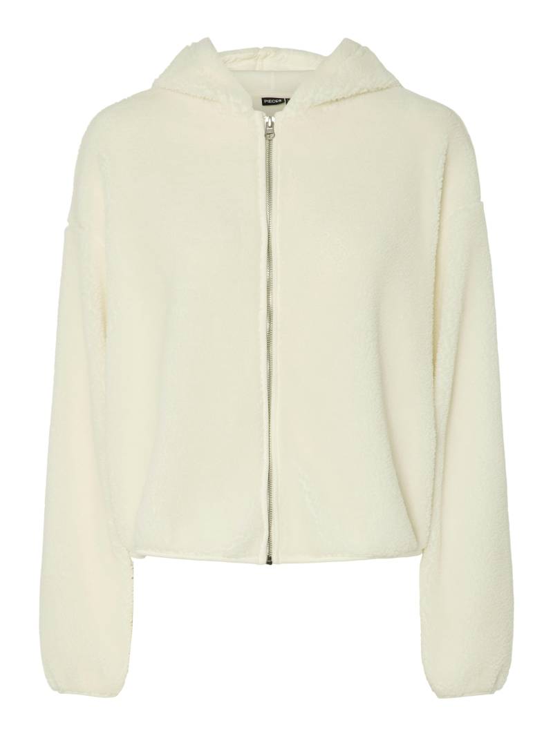 PIECES - PCOVA TEDDY JACKET PWP cloud dancer - Gr. - M von PIECES