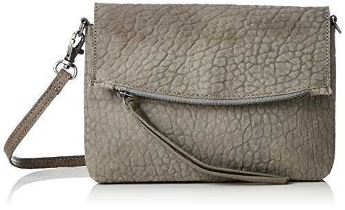 PIECES PCPAULA SUEDE CROSS BODY 17076308 Damen Umhängetaschen 21x14x3 cm (B x H x T), Grau (Elephant Skin) von PIECES