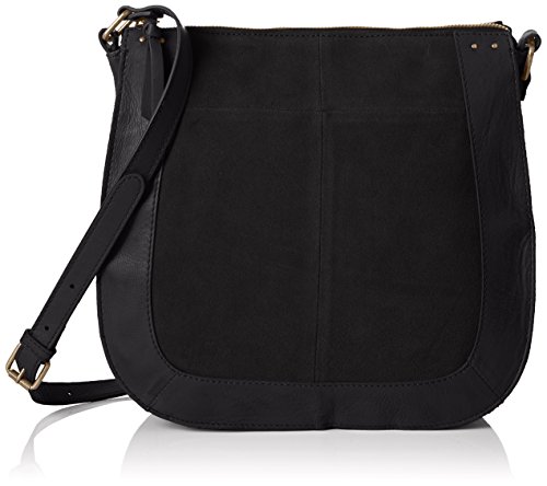 PIECES PCPEARL SUEDE BAG 17076210 Damen Umhängetaschen 28x29x11 cm (B x H x T), Schwarz (Black) von PIECES