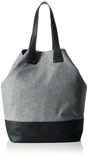 PIECES PCPI NET 17076345 Damen Shopper 41x45x16 cm (B x H x T), Grau (Castlerock) von PIECES