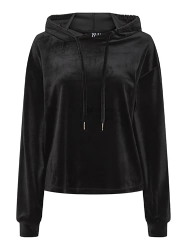 PIECES PCSILLI LS Velvet Hoodie FC BC von PIECES