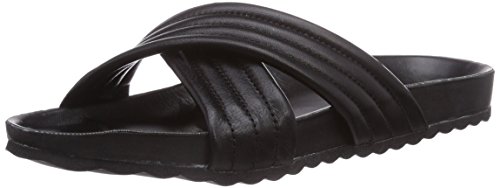 PIECES PS TAHI Leather Sandal BLK, Damen Sandalen, Schwarz (Black), 36 EU von PIECES