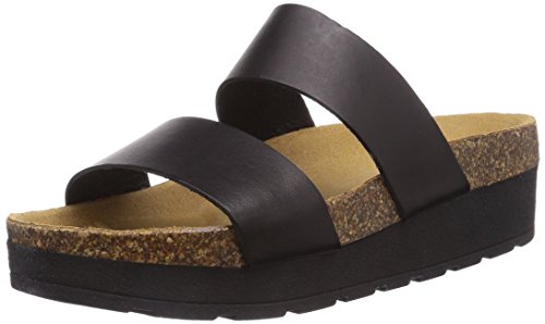 PIECES PS TAYLY Leather Sandal Black, Damen Sandalen, Schwarz (Black), 39 EU von PIECES