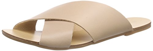 PIECES PSJAMA Leather Sandal, Damen Pantoletten, Beige (Beige), 38 EU von PIECES