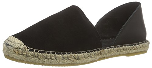 PIECES PSJASHA Leather Espadrillos BLK, Damen Espadrilles, Schwarz (Black), 36 EU von PIECES