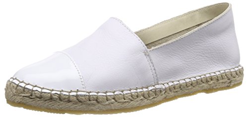 PIECES PSJOSEPHINE Leather Espadrillos, Damen Espadrilles, Weiß (Bright White), 36 EU von PIECES