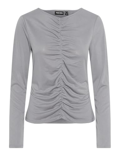 PIECES Pcanora Ls Ruching Top Bc von PIECES