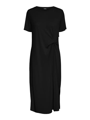 PIECES Pcanora Ss O-Neck Midi Knot Dress Bc von PIECES