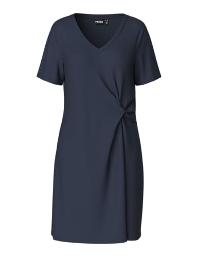 PIECES Pcanora Ss V-Neck Knot Dress JRS Bc von PIECES
