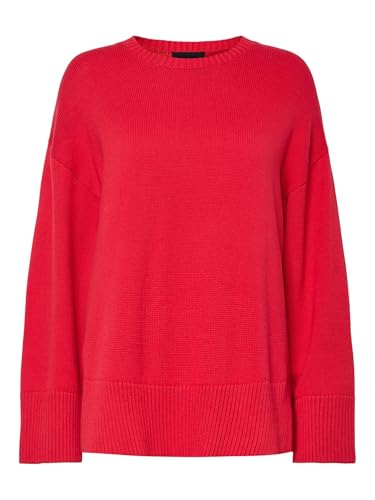 PIECES Pcava Ls O-Neck Slit Knit Noos von PIECES