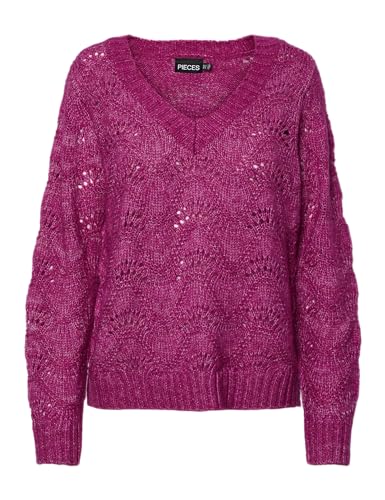 PIECES Pcbibbi Ls V-Neck Knit Noos Bc von PIECES