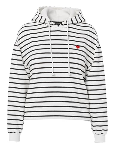 PIECES Pcchilli Ls Hoodie Stripes Emb Noos Bc von PIECES