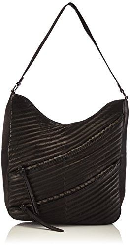 PIECES Pcdea Leather Shopper Bag Exp 17065201 Damen Shopper 36x33x8 cm (B x H x T), Schwarz (Black) von PIECES