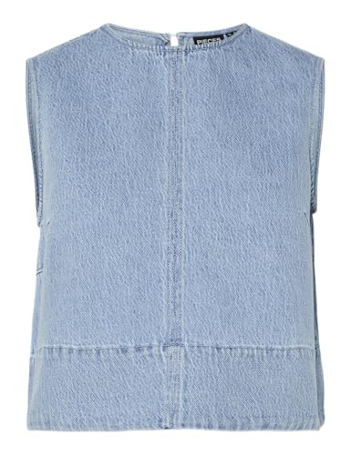 PIECES Pcflora Sl Denim Top PIECES Pcflora Sl Denim Top von PIECES