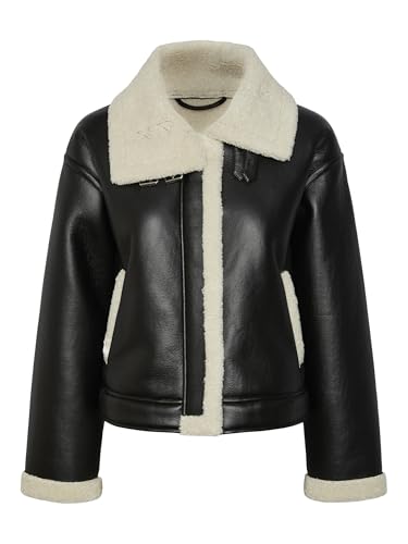PIECES Pcjanelle Short Jacket W. Fur von PIECES