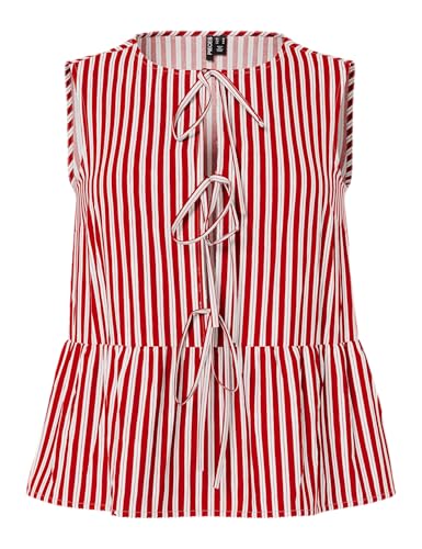 Pcjolly Sl Tie Top WVN Noos Bc von PIECES