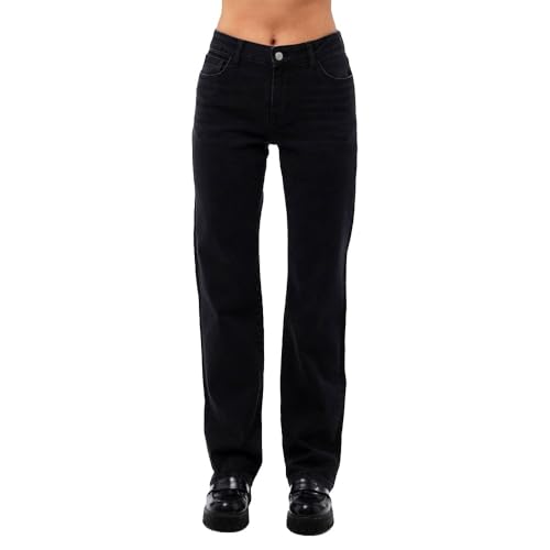 PIECES Pckelly Mw Straight Jeans Bl102 Noos von PIECES