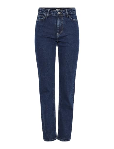 PIECES Pckelly Mw Straight Jeans Db502 Noos von PIECES