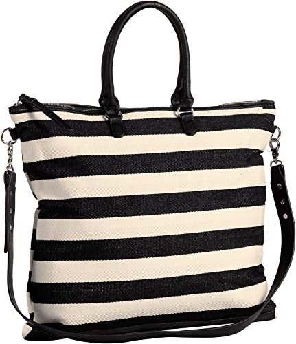 PIECES Pcnilo Shopping Bag Box 17065457 Damen Shopper 44x41x14 cm (B x H x T), Mehrfarbig (Black Black) von PIECES