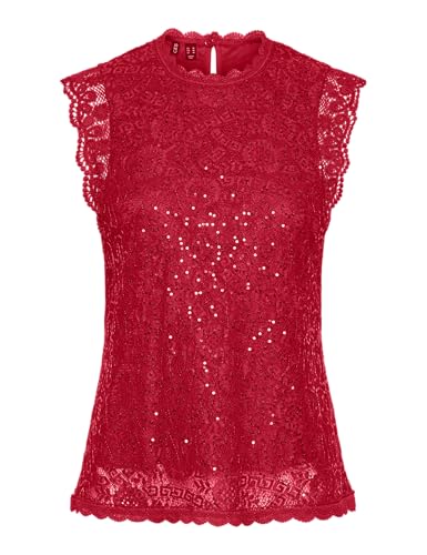 PIECES Pcolline Sl Lace Sequins Top Noos PIECES Pcolline Sl Lace Sequins Top Noos von PIECES