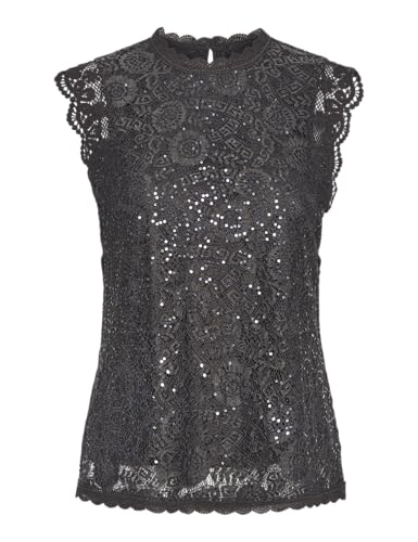 PIECES Pcolline Sl Lace Sequins Top Noos von PIECES
