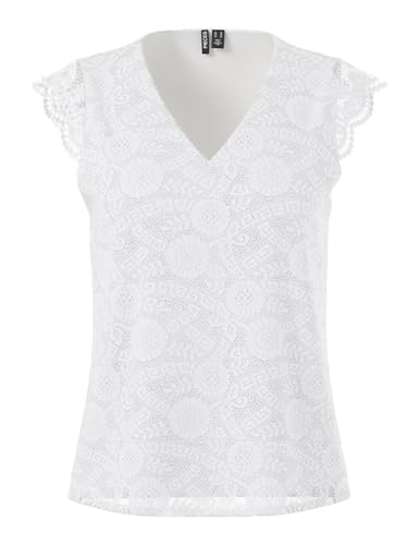 PIECES Pcolline Sl Lace V-Neck Top Noos PIECES Pcolline Sl Lace V-Neck Top Noos von PIECES