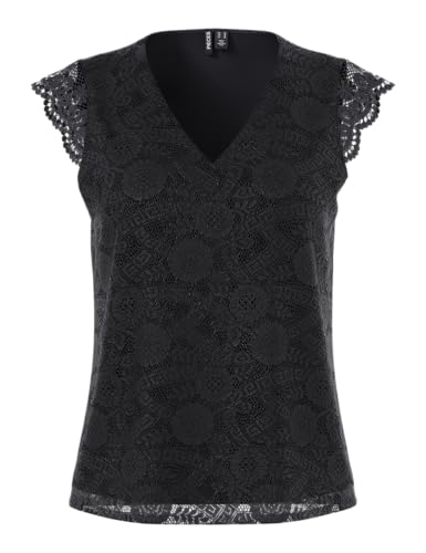 PIECES Pcolline Sl Lace V-Neck Top Noos PIECES Pcolline Sl Lace V-Neck Top Noos von PIECES