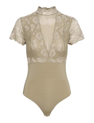 PIECES Pcsicca Ss High Neck Bodystocking von PIECES
