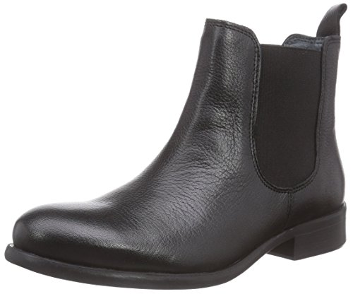 PIECES Psizi Leather Boot Chelsea Blk, Damen Chelsea Boots, Schwarz (Black), 38 EU von PIECES