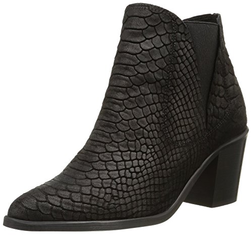 PIECES Psumiko Suede Boot Croc Black, Damen Halbschaft Schlupfstiefel, Schwarz (Black), 38 EU von PIECES