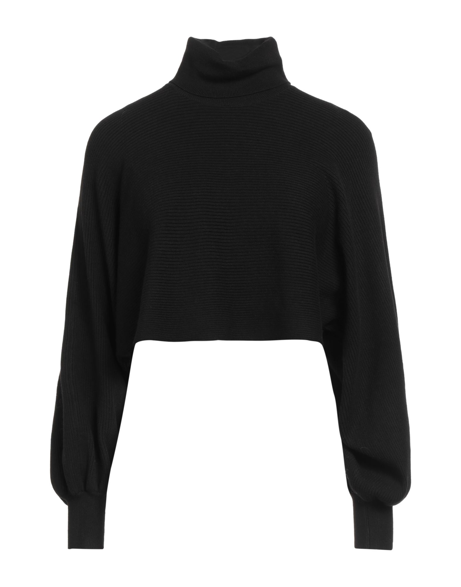 PIECES Rollkragenpullover Damen Schwarz von PIECES