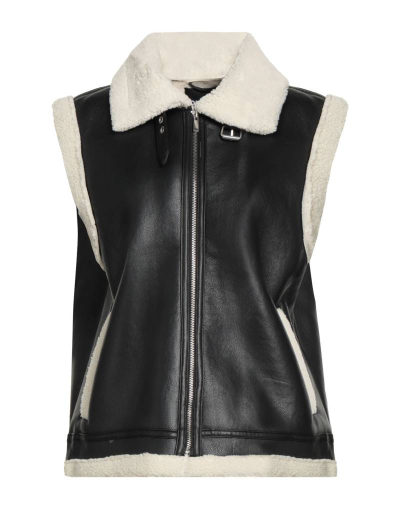 PIECES Shearling- & Kunstfell Damen Schwarz von PIECES