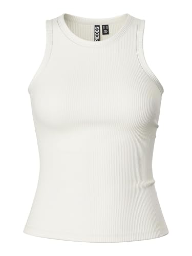 PIECES Damen Pcruka Boxer Tank Top Noos Bc, Cloud Dancer,XS von PIECES