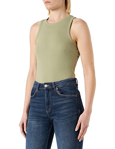 PIECES Damen Pcruka Boxer Tank Top Noos Bc, Tea,S von PIECES