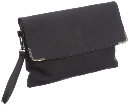 PIECES ZILKE Clutch 17038463, Damen Clutches, Schwarz (Black), 25x16x3 cm (B x H x T) von PIECES