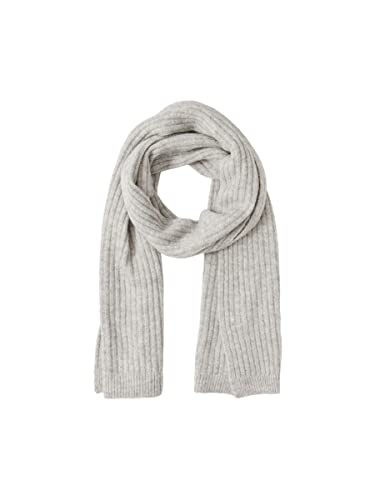 PIECES Damen Pcjeslin Wool Long Scarf Noos Bc, Light Grey Melange, Einheitsgröße von PIECES