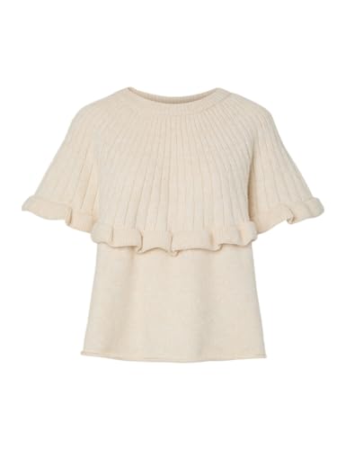 Pcbei Ss O-Neck Frill Knit Bc von PIECES