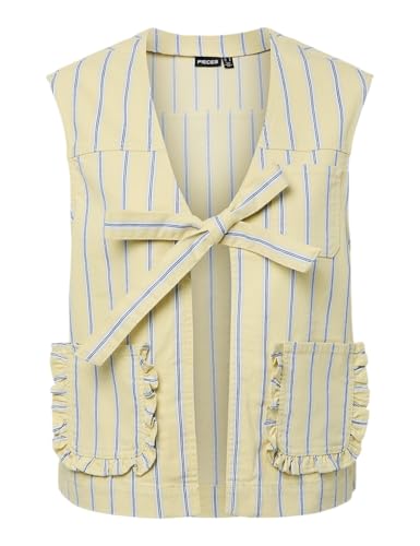 Pcbillo Tie Denim Vest von PIECES