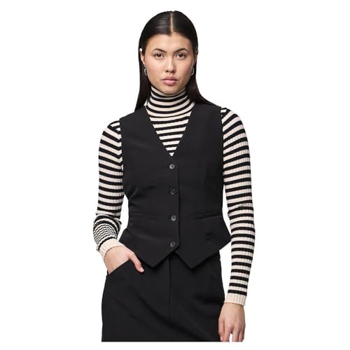 PIECES Damen Pcbozzy Vest Noos Exp Bc Anzugweste, Schwarz,XL von PIECES