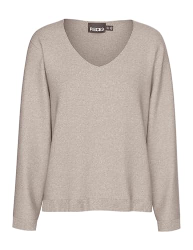 Pcbree Ls V-Neck Knit Noos Bc von PIECES