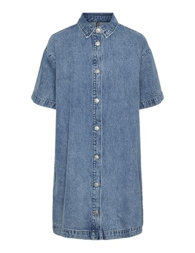 Pckate Ss A-Shape Denim Dress von PIECES