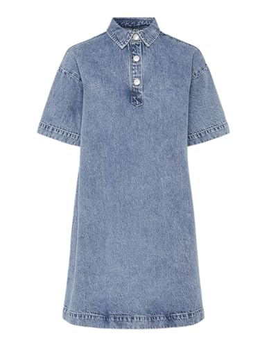 Pckenya Ss A-Shape Denim Dress Noos Bc Pckenya Ss A-Shape Denim Dress Noos Bc von PIECES