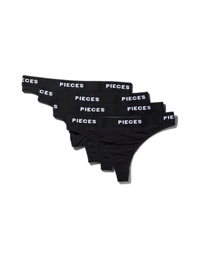 Pclogo Lady Thong 4 Pack Noos Bc von PIECES