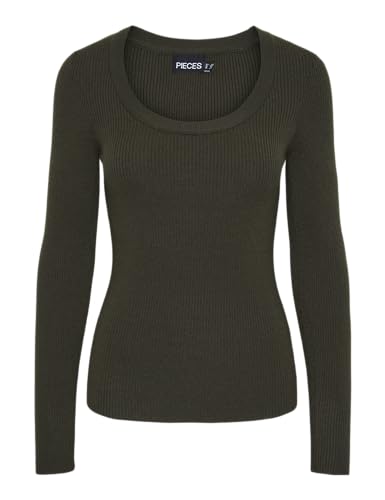 Pcmira Ls U-Neck Knit Noos Bc von PIECES