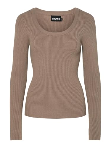Pcmira Ls U-Neck Knit Noos Bc von PIECES